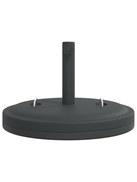 Stojan na slunečník s úchyty pro tyč Ø 38 / 48 mm 25 kg kruhový