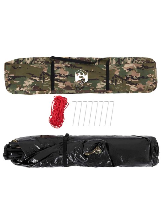 Rybářský stan pro 4 osoby maskáčový rychloupínací