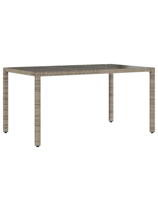 9dílný zahradní bistro set s poduškami šedý polyratan