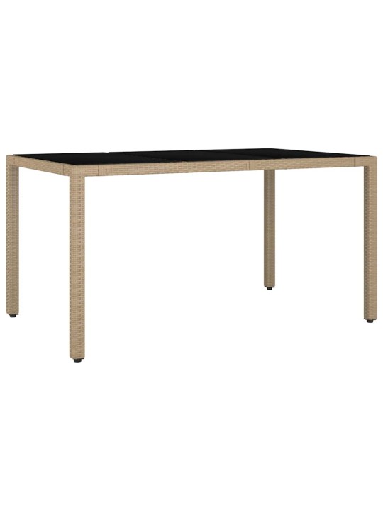 7dílný zahradní bistro set s poduškami béžový polyratan