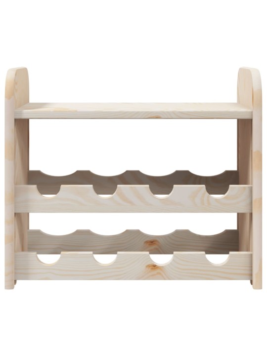 Regál na víno s horní policí 43x25x37 cm masivní borové dřevo
