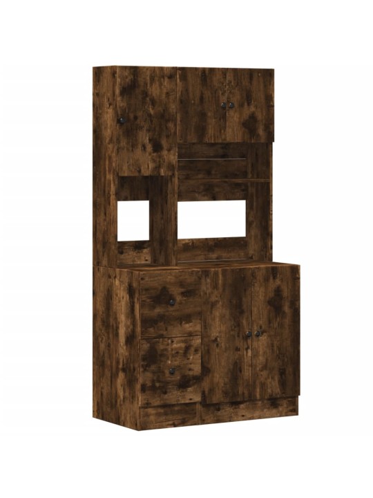 Kuchyňská skříňka kouřový dub 95 x 50 x 180 cm kompozitní dřevo