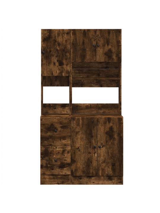 Kuchyňská skříňka kouřový dub 95 x 50 x 180 cm kompozitní dřevo