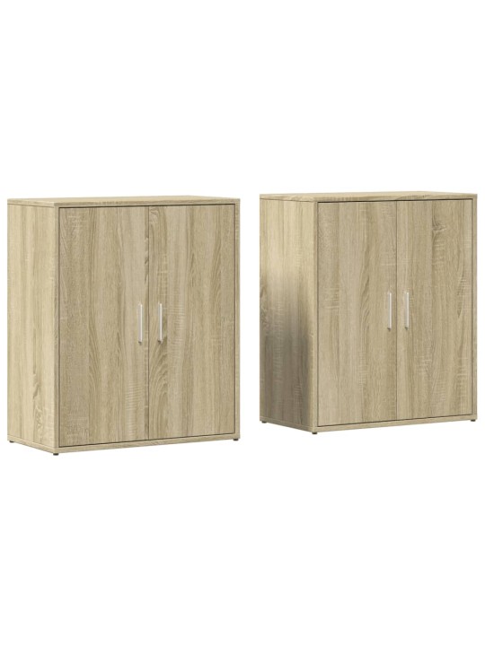 Příborníky 2 ks dub sonoma 60 x 31 x 70 cm kompozitní dřevo