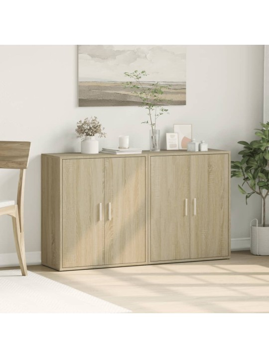 Příborníky 2 ks dub sonoma 60 x 31 x 70 cm kompozitní dřevo