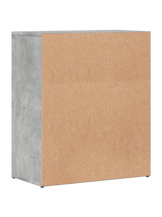 Příborníky 2 ks betonově šedé 60 x 31 x 70 cm kompozitní dřevo