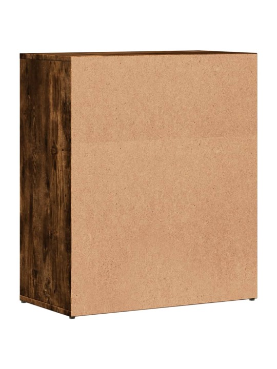Příborníky 2 ks kouřový dub 60 x 31 x 70 cm kompozitní dřevo