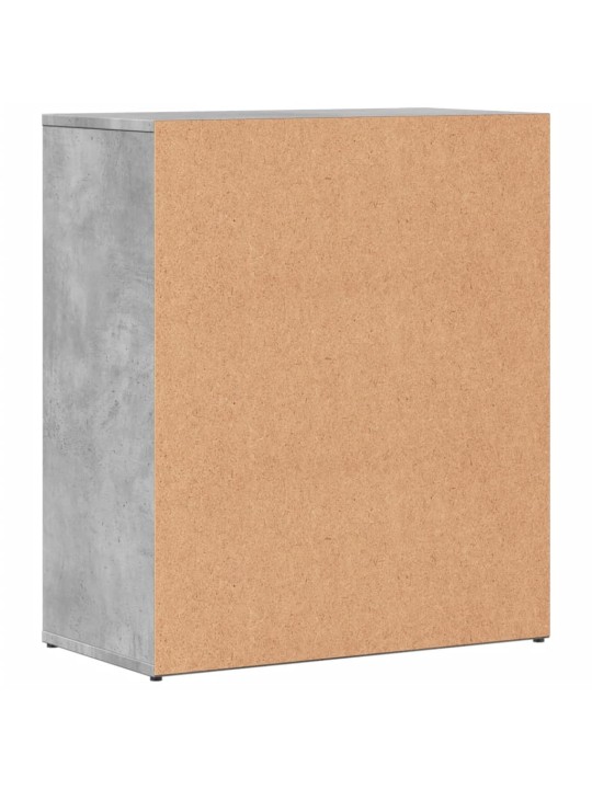 Příborníky 2 ks betonově šedé 60 x 31 x 70 cm kompozitní dřevo