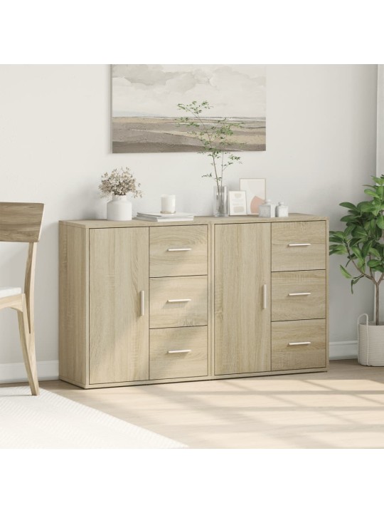Příborníky 2 ks dub sonoma 60 x 31 x 70 cm kompozitní dřevo