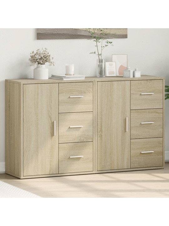 Příborníky 2 ks dub sonoma 60 x 31 x 70 cm kompozitní dřevo