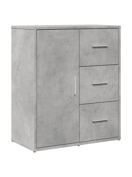 Příborníky 2 ks betonově šedé 60 x 31 x 70 cm kompozitní dřevo