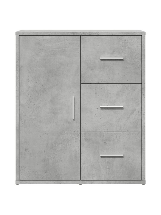 Příborníky 2 ks betonově šedé 60 x 31 x 70 cm kompozitní dřevo