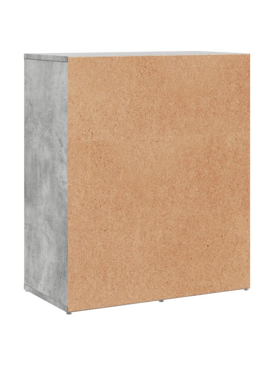 Příborníky 2 ks betonově šedé 60 x 31 x 70 cm kompozitní dřevo