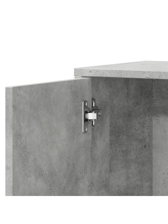 Příborníky 2 ks betonově šedé 60 x 31 x 70 cm kompozitní dřevo