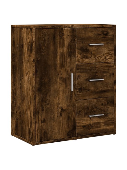 Příborníky 2 ks kouřový dub 60 x 31 x 70 cm kompozitní dřevo