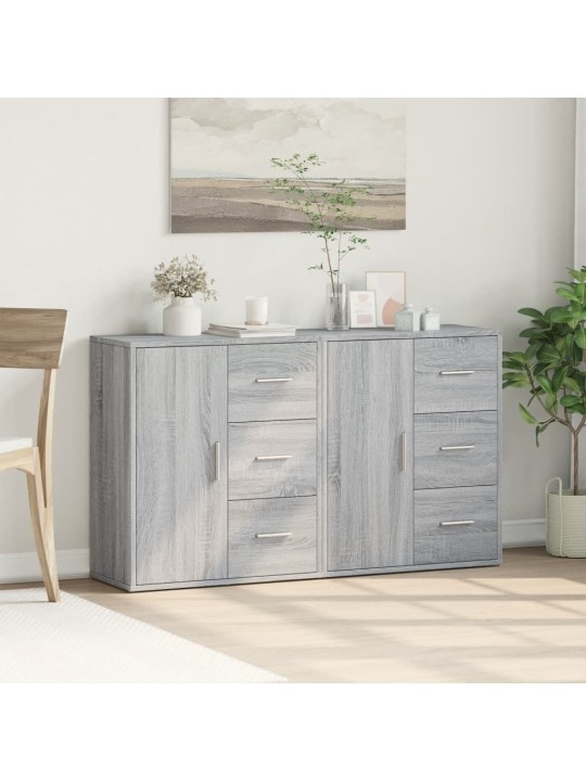 Příborníky 2 ks šedé sonoma 60 x 31 x 70 cm kompozitní dřevo