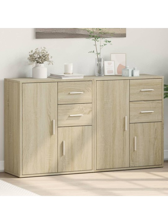 Příborníky 2 ks dub sonoma 60 x 31 x 70 cm kompozitní dřevo
