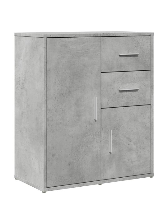 Příborníky 2 ks betonově šedé 60 x 31 x 70 cm kompozitní dřevo