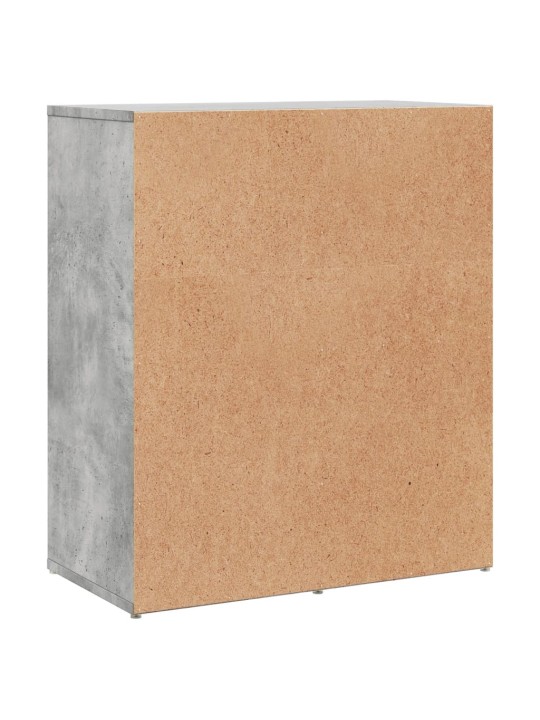 Příborníky 2 ks betonově šedé 60 x 31 x 70 cm kompozitní dřevo