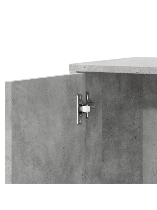Příborníky 2 ks betonově šedé 60 x 31 x 70 cm kompozitní dřevo