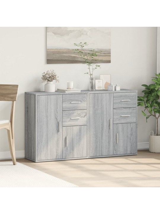 Příborníky 2 ks šedé sonoma 60 x 31 x 70 cm kompozitní dřevo