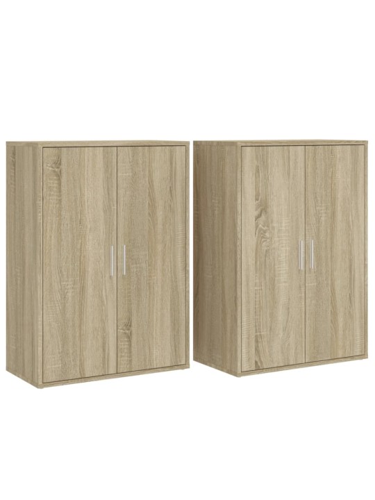 Příborníky 2 ks dub sonoma 60 x 31 x 84 cm kompozitní dřevo