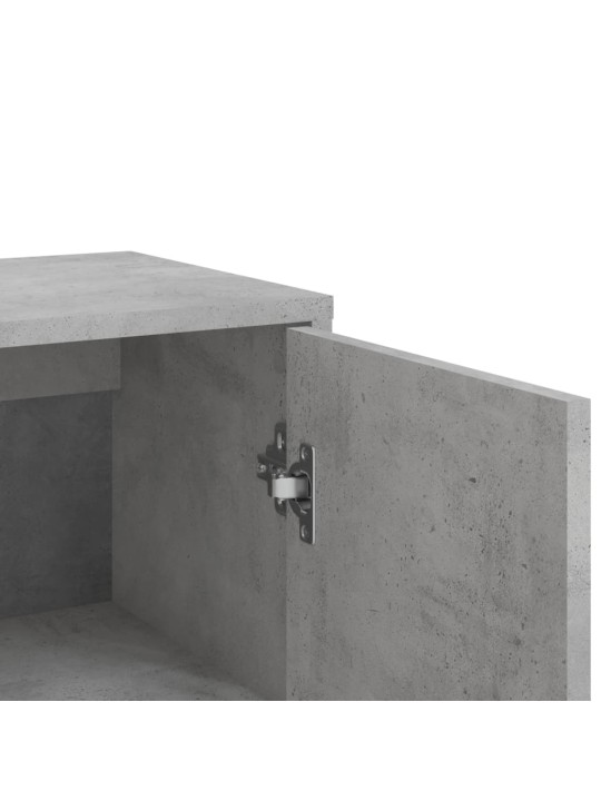 Příborníky 2 ks betonově šedé 60 x 31 x 84 cm kompozitní dřevo