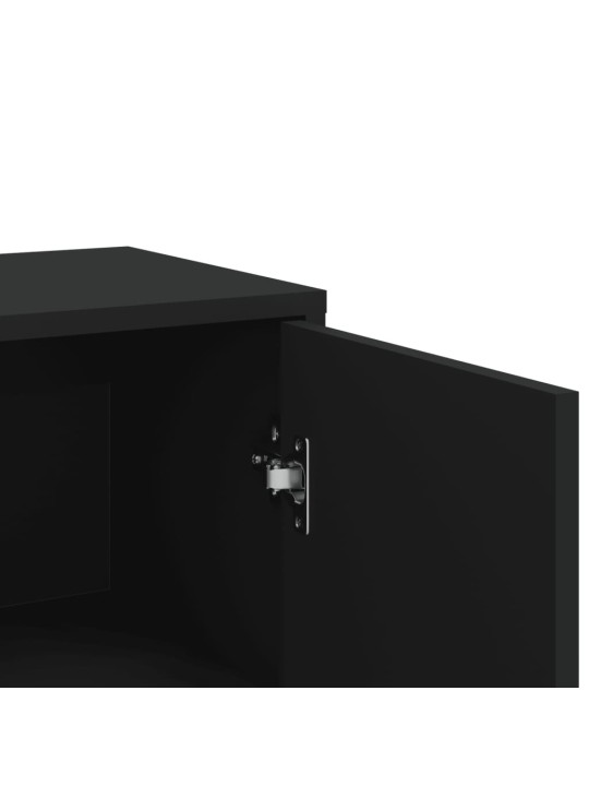 Příborníky 3 ks černé 60 x 31 x 84 cm kompozitní dřevo