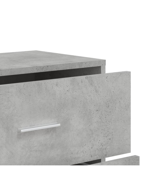 Příborníky 3 ks betonově šedé 60 x 31 x 84 cm kompozitní dřevo