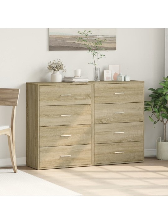 Příborníky 2 ks dub sonoma 60 x 31 x 84 cm kompozitní dřevo
