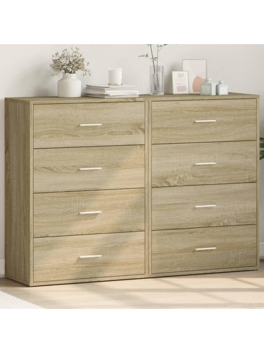 Příborníky 2 ks dub sonoma 60 x 31 x 84 cm kompozitní dřevo