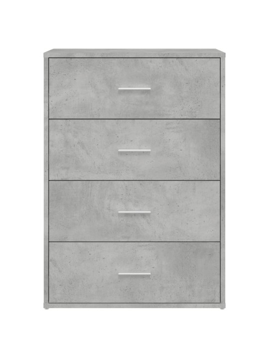 Příborníky 2 ks betonově šedé 60 x 31 x 84 cm kompozitní dřevo