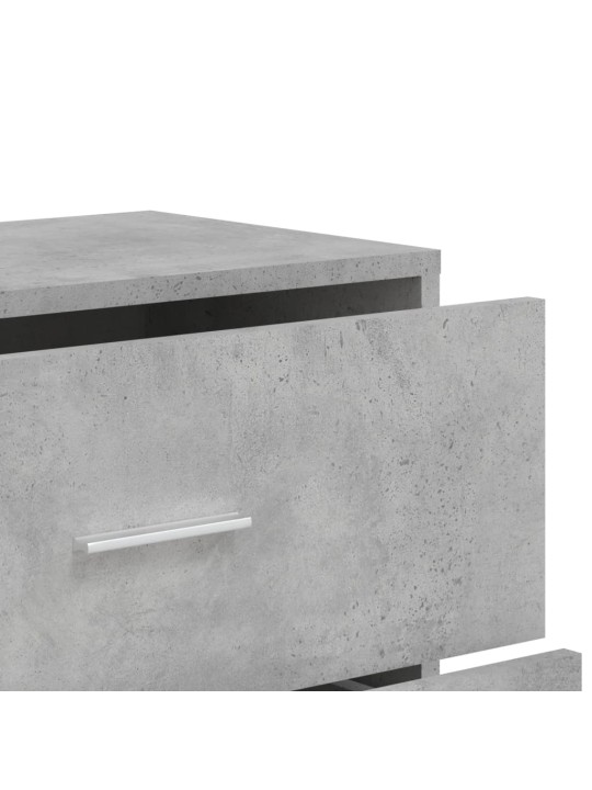 Příborníky 2 ks betonově šedé 60 x 31 x 84 cm kompozitní dřevo