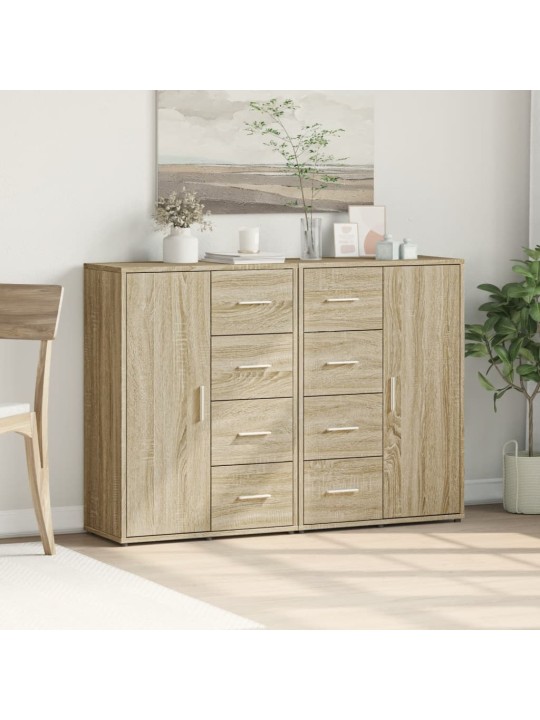Příborníky 2 ks dub sonoma 60 x 31 x 84 cm kompozitní dřevo