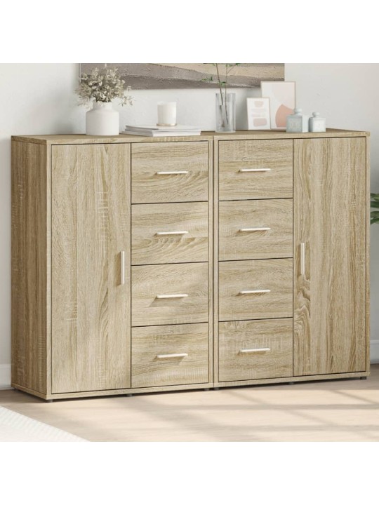 Příborníky 2 ks dub sonoma 60 x 31 x 84 cm kompozitní dřevo