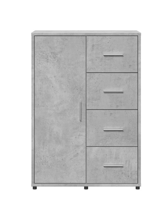 Příborníky 2 ks betonově šedé 60 x 31 x 84 cm kompozitní dřevo