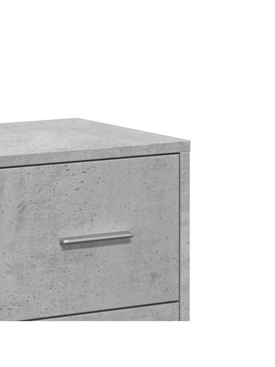 Příborníky 2 ks betonově šedé 60 x 31 x 84 cm kompozitní dřevo