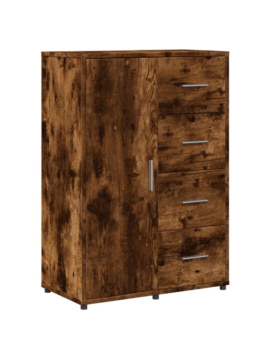 Příborníky 2 ks kouřový dub 60 x 31 x 84 cm kompozitní dřevo