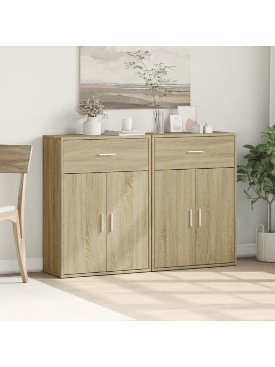 Příborníky 2 ks dub sonoma 60 x 30 x 84 cm kompozitní dřevo