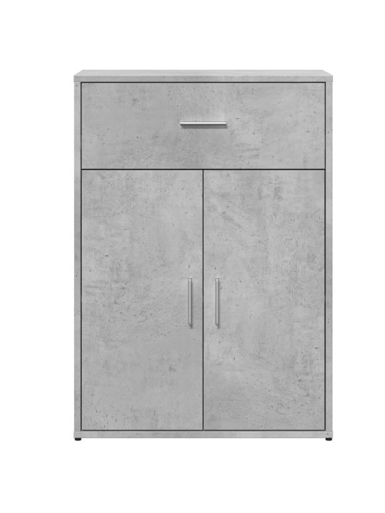 Příborníky 2 ks betonově šedé 60 x 30 x 84 cm kompozitní dřevo