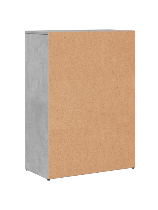 Příborníky 2 ks betonově šedé 60 x 30 x 84 cm kompozitní dřevo