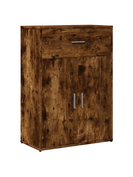 Příborníky 2 ks kouřový dub 60 x 30 x 84 cm kompozitní dřevo