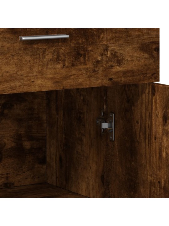 Příborníky 2 ks kouřový dub 60 x 30 x 84 cm kompozitní dřevo