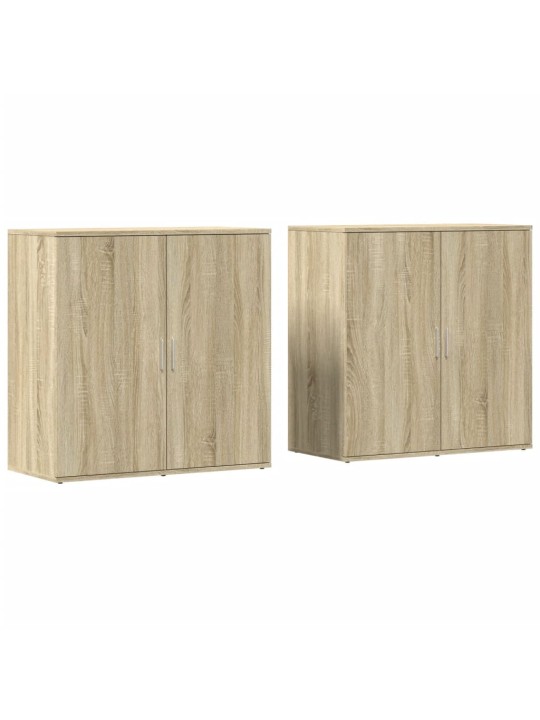 Příborníky 2 ks dub sonoma 79 x 38 x 80 cm kompozitní dřevo