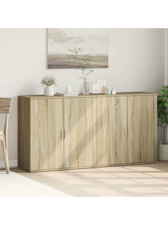 Příborníky 2 ks dub sonoma 79 x 38 x 80 cm kompozitní dřevo