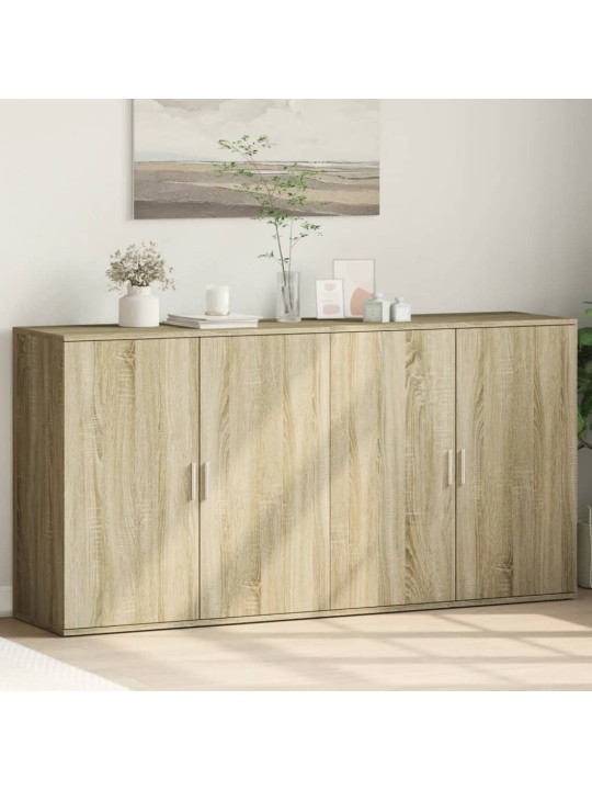 Příborníky 2 ks dub sonoma 79 x 38 x 80 cm kompozitní dřevo
