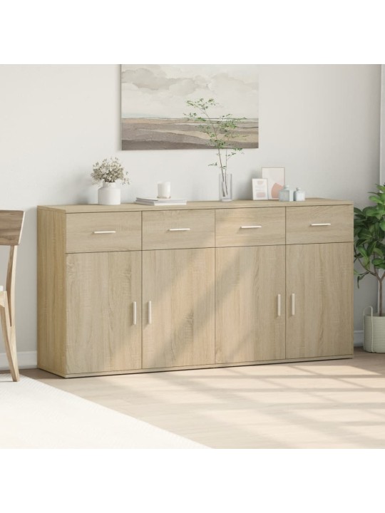 Příborníky 2 ks dub sonoma 79 x 38 x 80 cm kompozitní dřevo