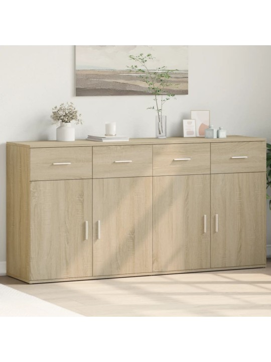 Příborníky 2 ks dub sonoma 79 x 38 x 80 cm kompozitní dřevo
