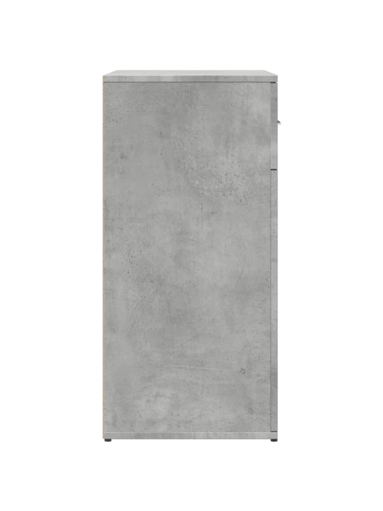 Příborníky 2 ks betonově šedé 79 x 38 x 80 cm kompozitní dřevo