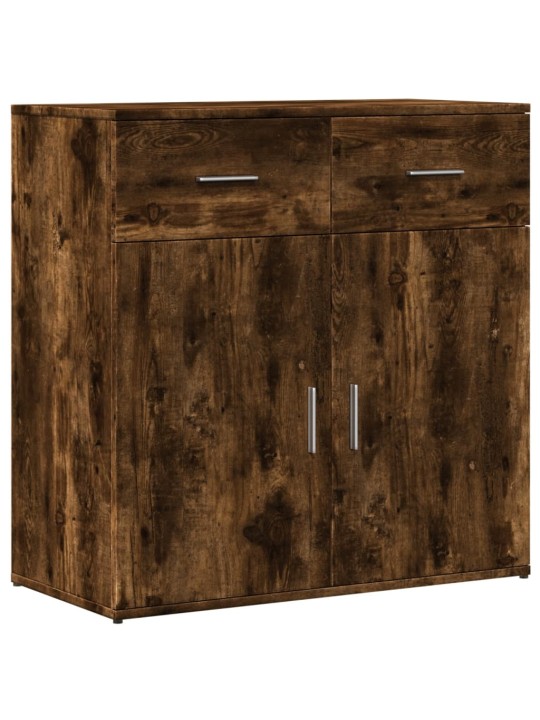 Příborníky 2 ks kouřový dub 79 x 38 x 80 cm kompozitní dřevo